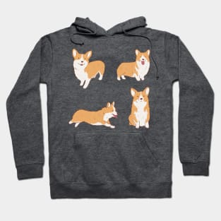 Cute corgi illustration pack Hoodie